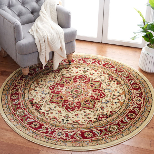 Charlton Home® Klose Oriental Area Rug in Ivory/Red & Reviews Wayfair